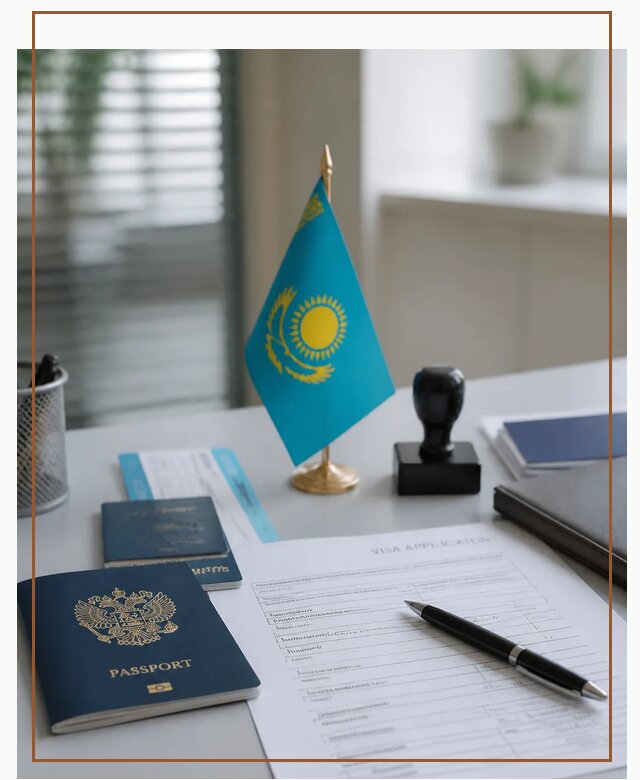 Оформление визы в Казахстан для поездки и работы в Борзе